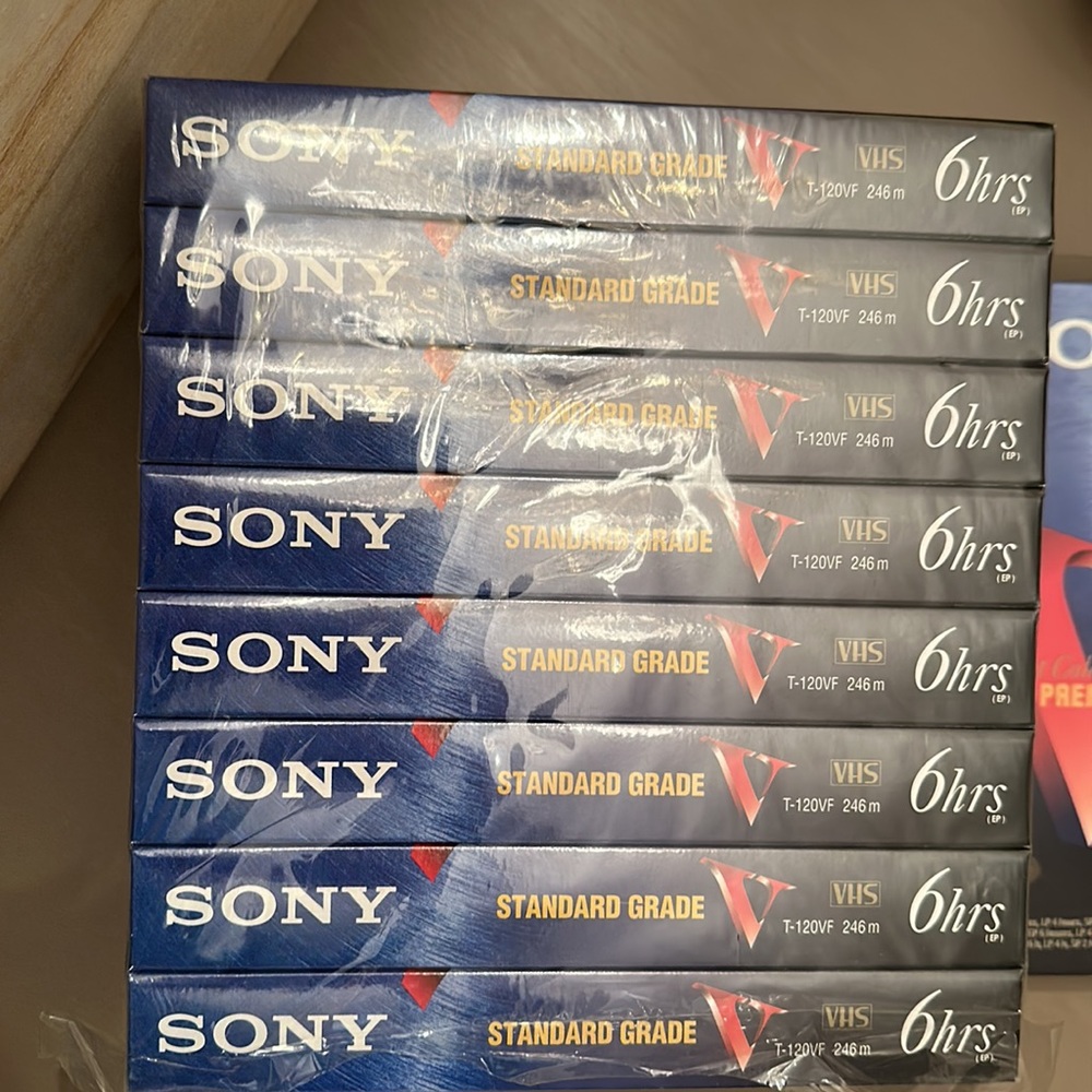 10 blank VHS TAPES - Picture 2 of 4